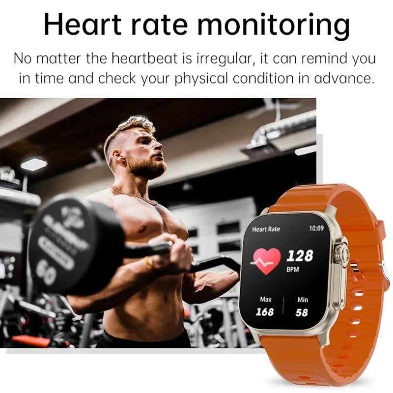 2026 Men's Smart Watch with 2.01-Inch HD Display, Bluetooth Calling, Health and Fitness Tracking, Multi-Sport Modes, Compatible with Android and iOS