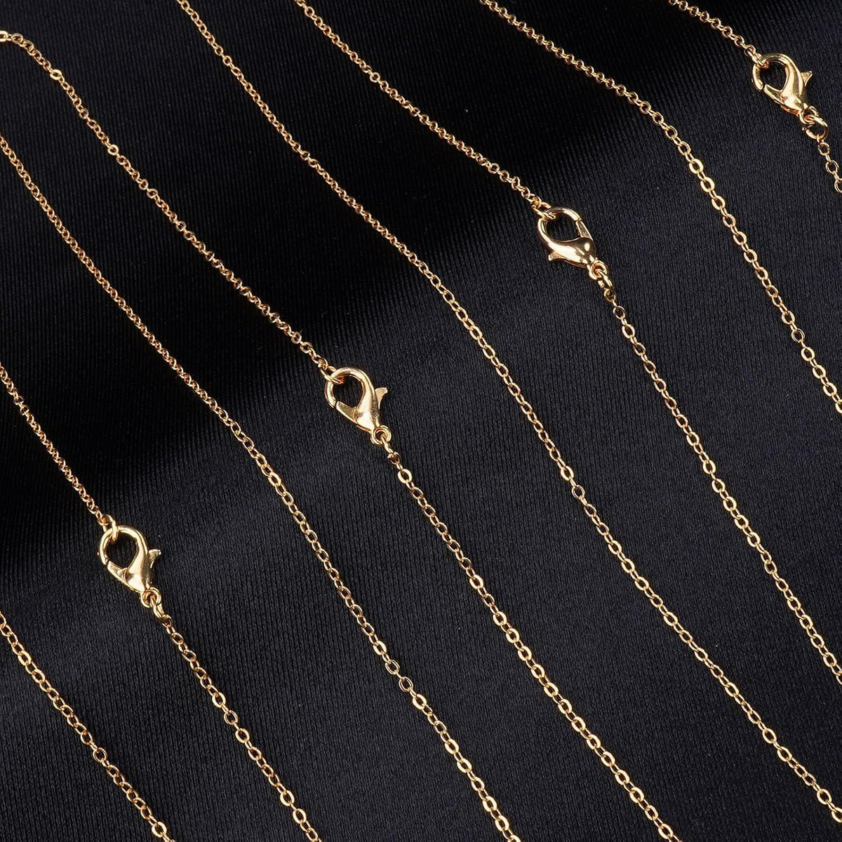 30-Piece 18-Inch Gold Plated Necklace Chain for Jewelry Creation