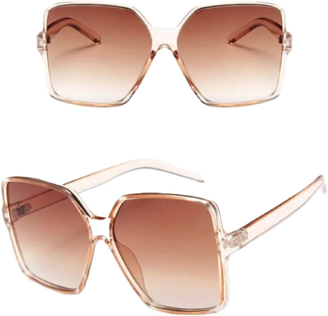 Oversized Sunglasses Women/Womens Square Frame Sun Glasses/Big Celeb Designer Styling Retro Vintage Festival Ibiza 2026