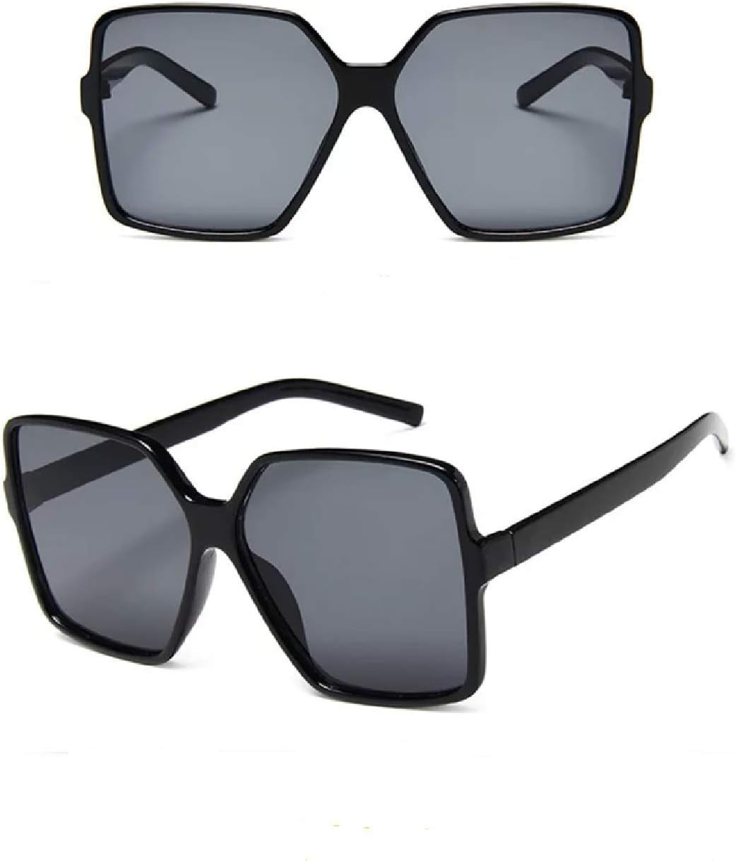 Oversized Sunglasses Women/Womens Square Frame Sun Glasses/Big Celeb Designer Styling Retro Vintage Festival Ibiza 2026