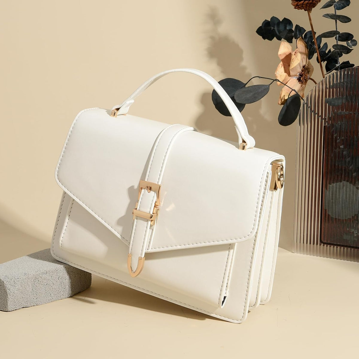 Cross Body Bag Handbag for Women - Small Crossbody Bags Purse Leather Top-Handle Hand Bag Trendy Shoulder Purse Satchel Purses