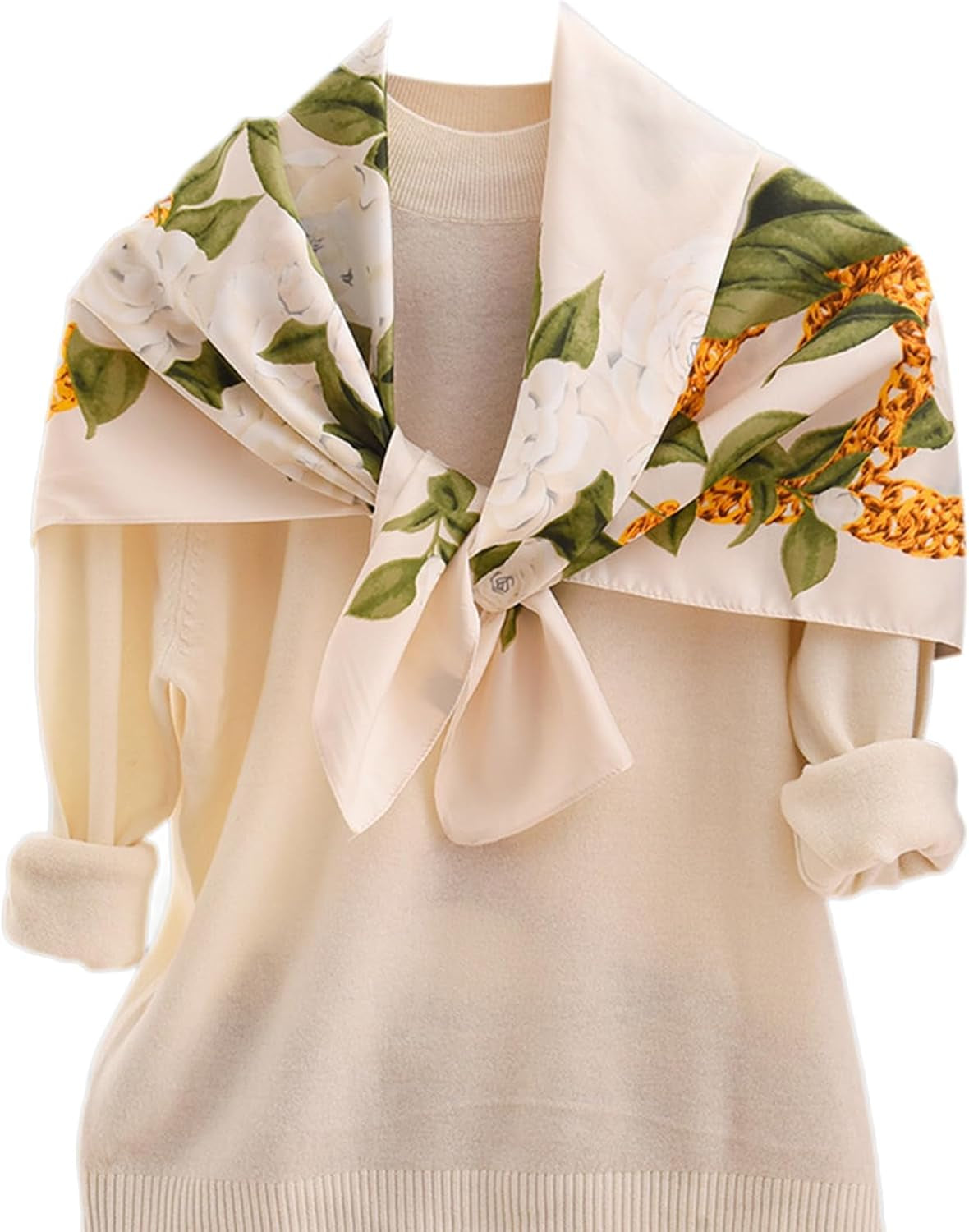 Women Scarf Large Square Satin Silk like Lightweight 90CM Hair Wrap for Sleeping Neckerchief SF-P91
