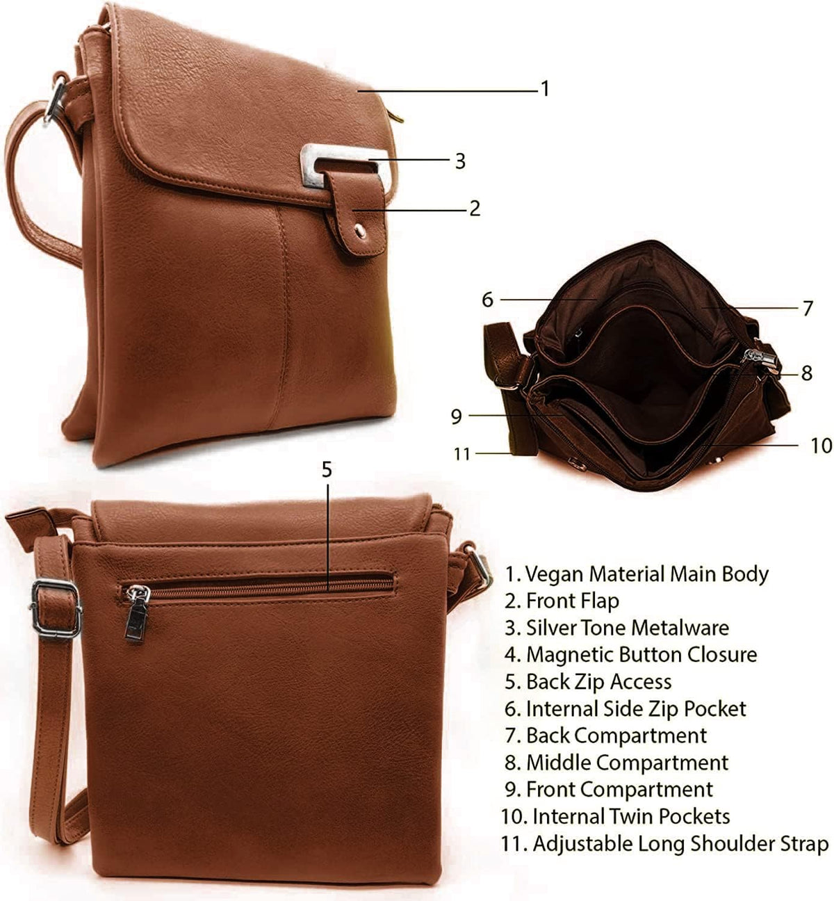 Crossbody Bag for Women, Shoulder Bag Handbag
