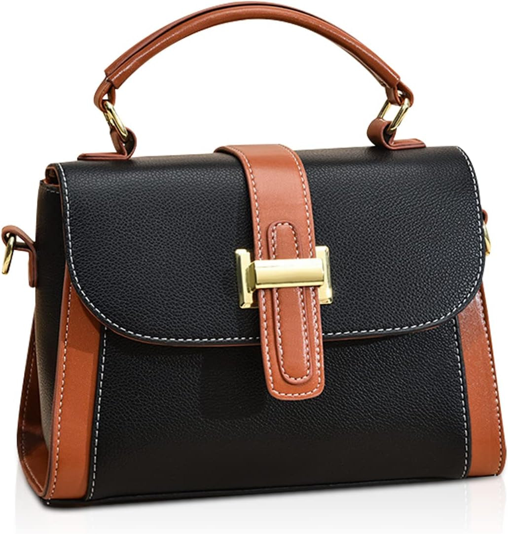 Fashion Satchel Handbag Women Small Crossbody Bag Ladies Shoulder Bags Multicolour Hand Bag Top Handle Clutch Bags PU Leather Girls Messenger Bags Purses Bag