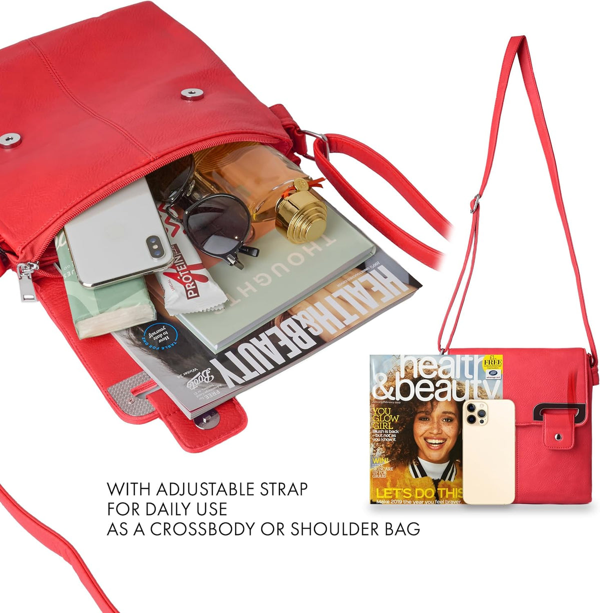 Crossbody Bag for Women, Shoulder Bag Handbag