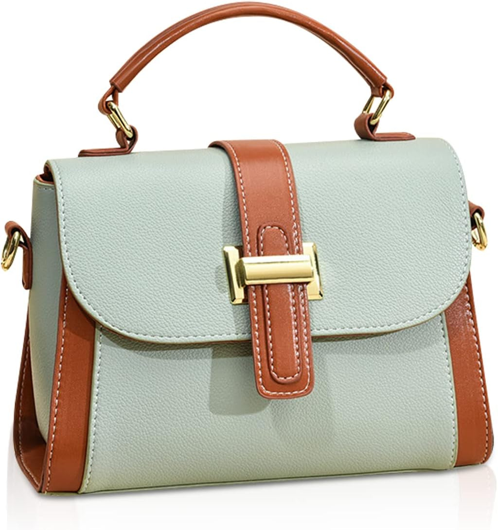 Fashion Satchel Handbag Women Small Crossbody Bag Ladies Shoulder Bags Multicolour Hand Bag Top Handle Clutch Bags PU Leather Girls Messenger Bags Purses Bag