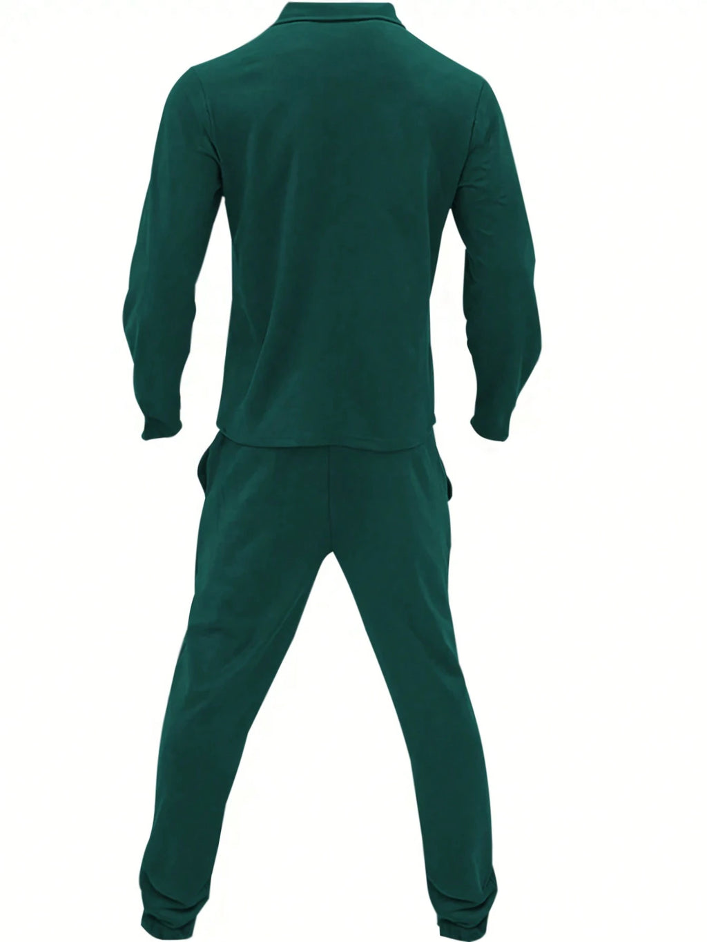 Manfinity Homme Men'S Solid Color Casual Jacket and Pants