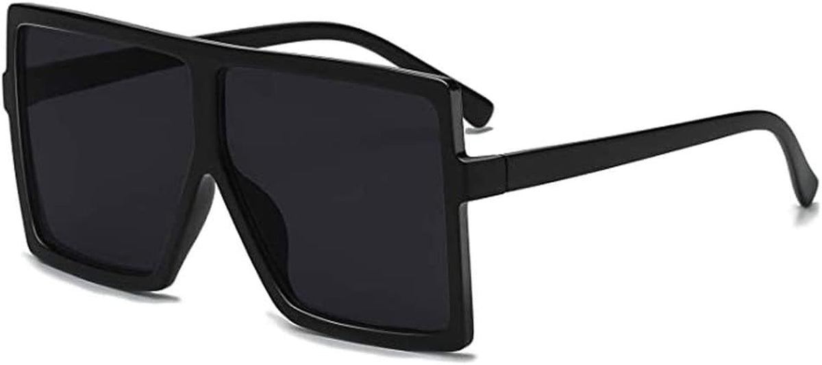 Oversized Square Sunglasses for Women Flat Top Fashion Shades