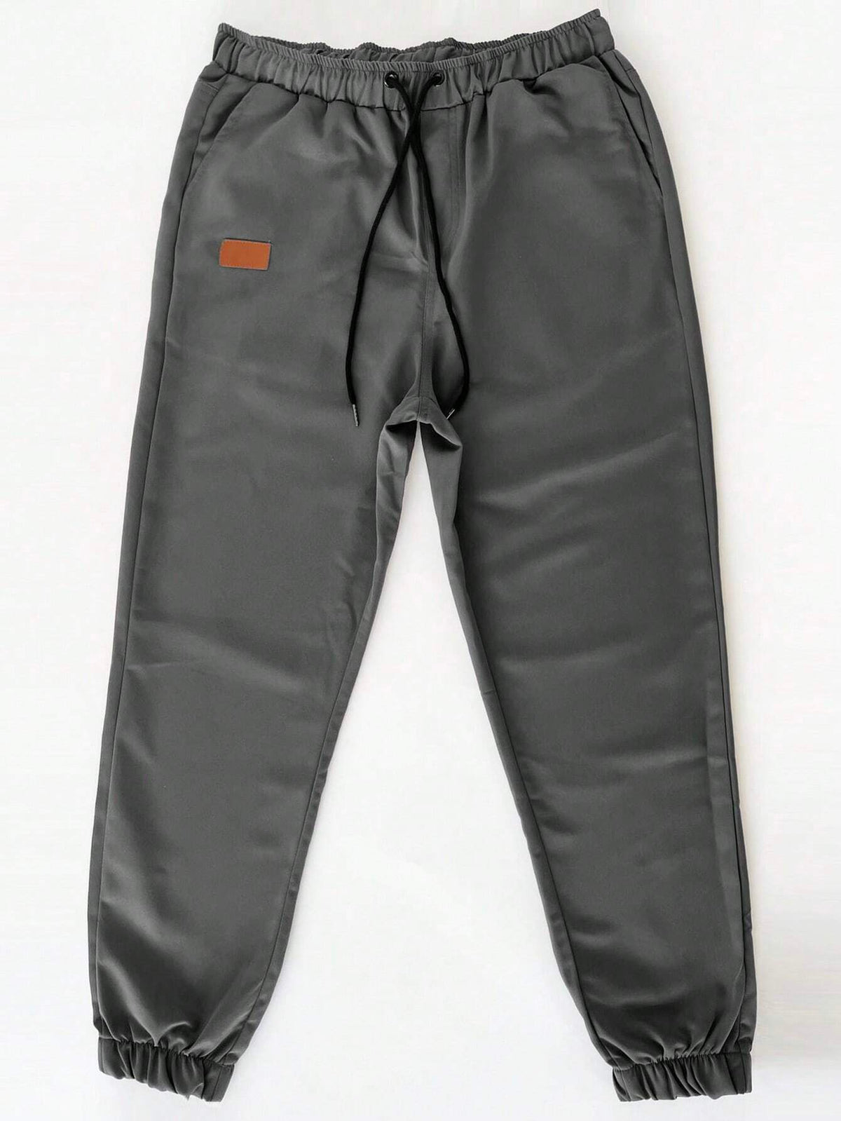 Manfinity Homme Loose-Fit Men'S Carrot Pants with Drawstring Waist