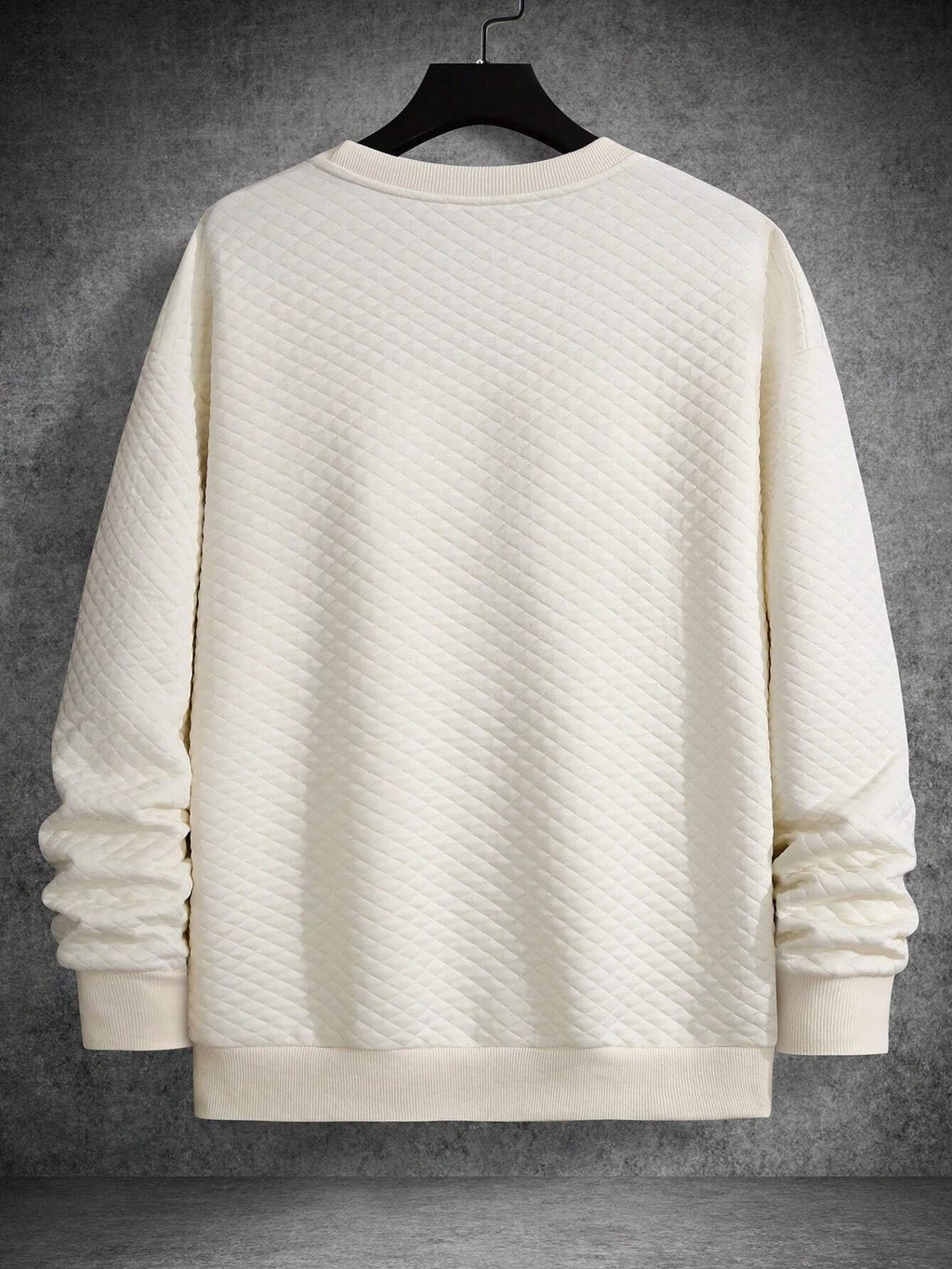 Manfinity Homme Men'S Drop Shoulder Plain Long Sleeve Going Out Casual Sweatshirt, Boyfriend Gift, for Fall