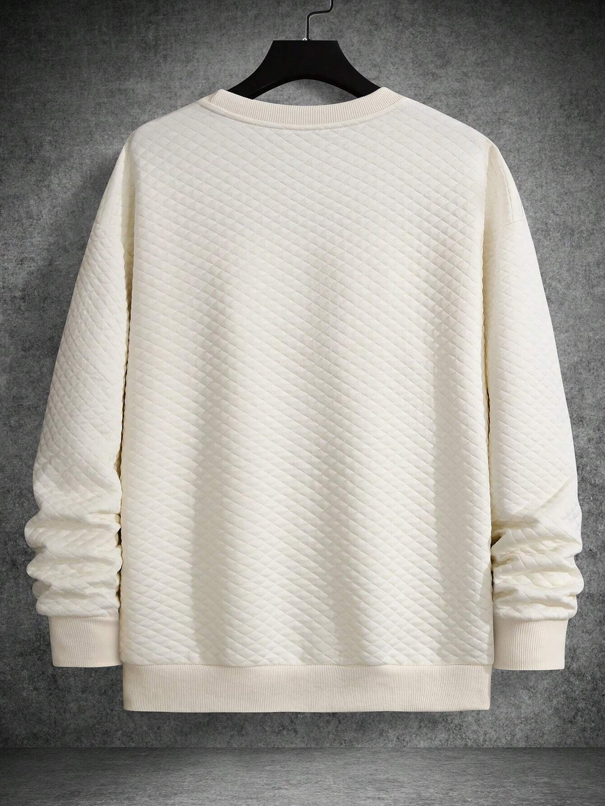 Manfinity Homme Men'S Drop Shoulder Plain Long Sleeve Going Out Casual Sweatshirt, Boyfriend Gift, for Fall