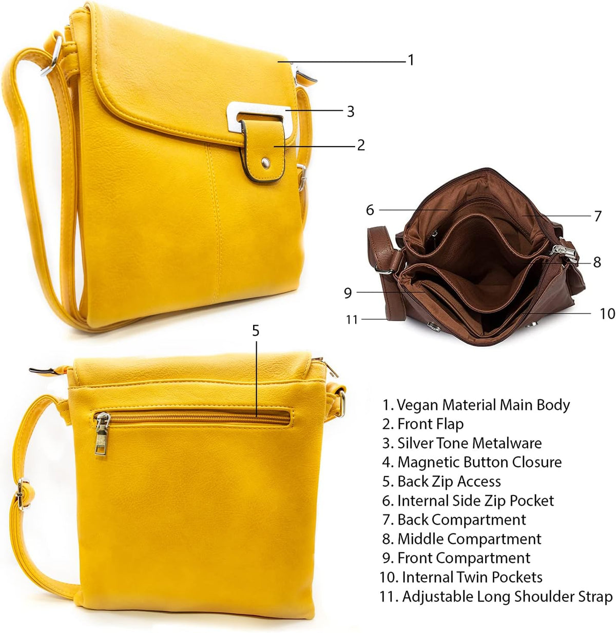 Crossbody Bag for Women, Shoulder Bag Handbag