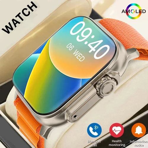 2026 Men's Smart Watch with 2.01-Inch HD Display, Bluetooth Calling, Health and Fitness Tracking, Multi-Sport Modes, Compatible with Android and iOS