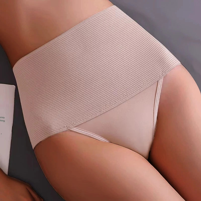 Postpartum High Waist Shaping Briefs for Women - Breathable Abdomen and Hip Lift Underwear with Belly Compression