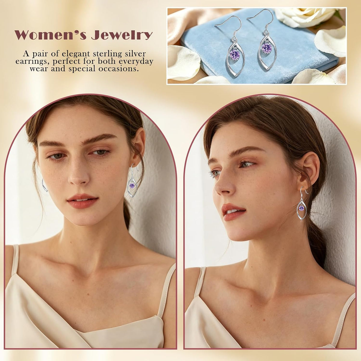 Silver Jewellery Set for Women, 925 Silver Women'S Jewellery Set