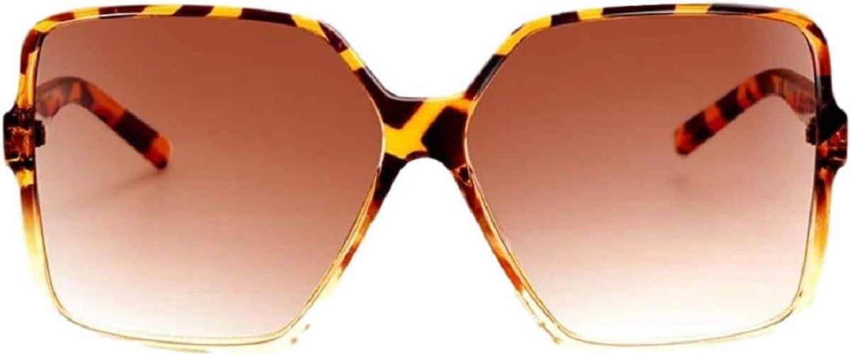Oversized Sunglasses Women/Womens Square Frame Sun Glasses/Big Celeb Designer Styling Retro Vintage Festival Ibiza 2026