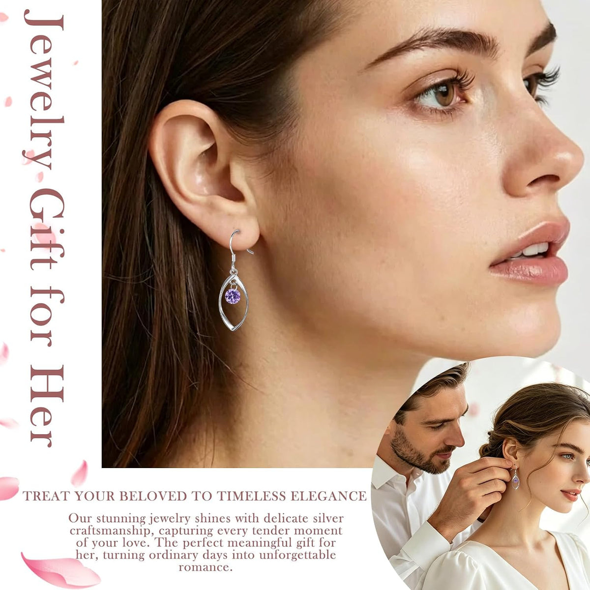 Silver Jewellery Set for Women, 925 Silver Women'S Jewellery Set