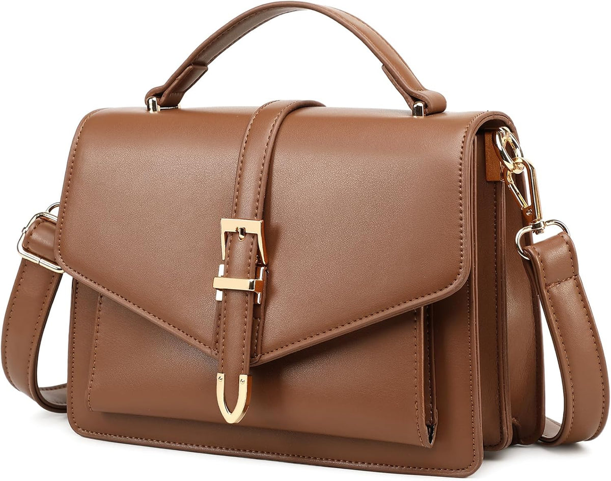 Cross Body Bag Handbag for Women - Small Crossbody Bags Purse Leather Top-Handle Hand Bag Trendy Shoulder Purse Satchel Purses